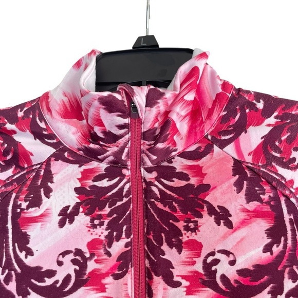 Athleta Sierra Thermal Floral Haze Half Zip Pullover Top #930279  Size Small - Picture 6 of 13